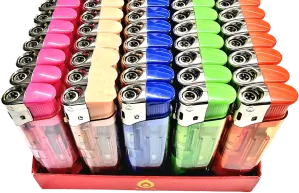 Ideka zapalovač 4147 TURBO, transparentní 1ks