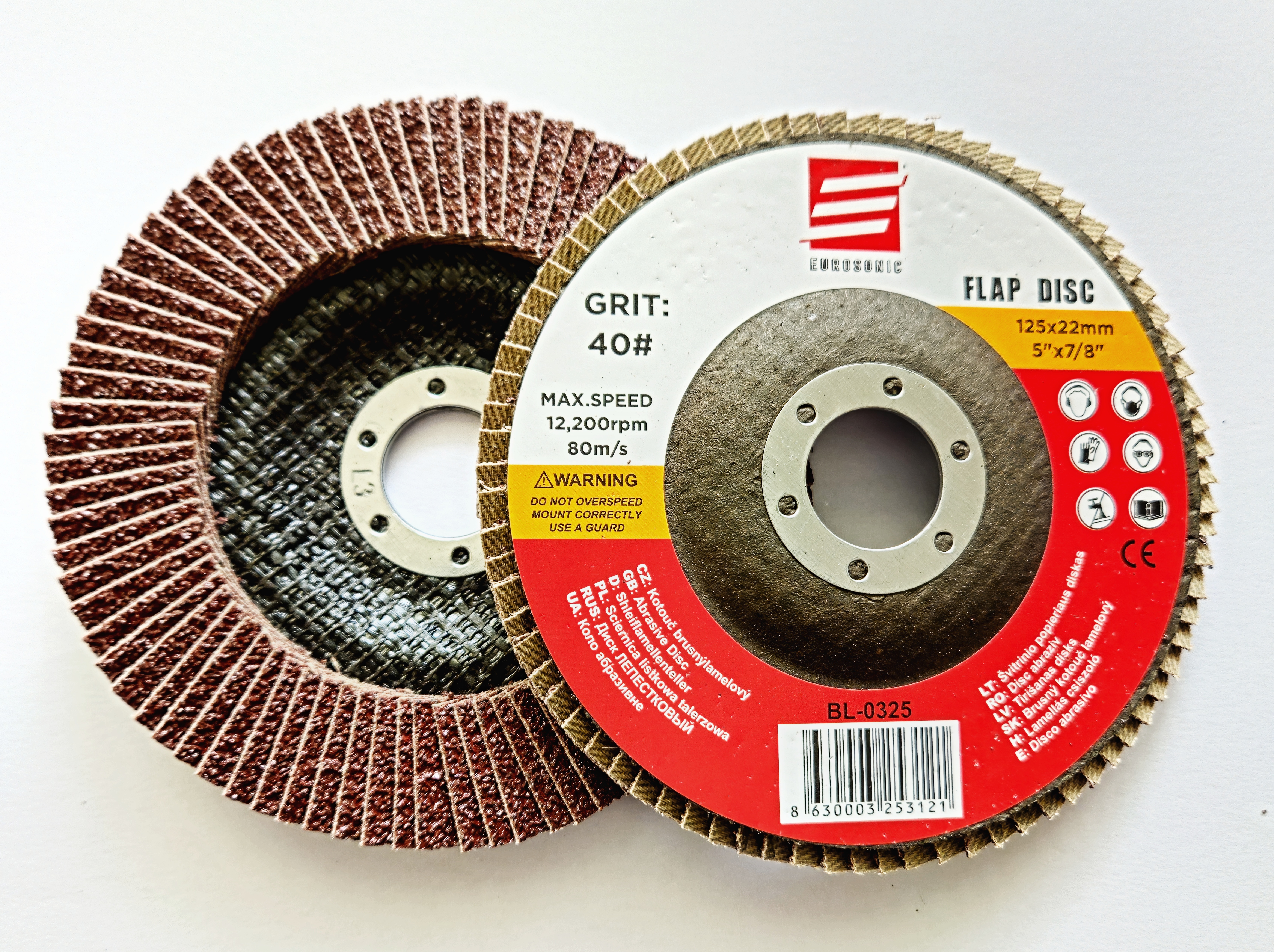 Eurosonic lamelový brusný kotouč 125 mm P40