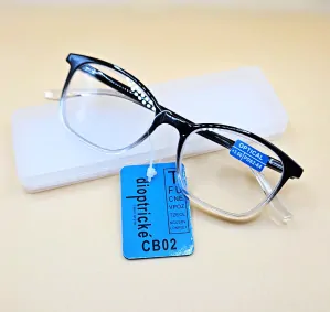 Dioptrické brýle JingGlass SLIM, dioptrie +1,0 až +4,0, plastové rámečky