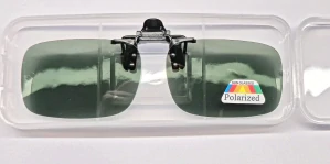 Polarizační klips Nakida T-143 na dioptrické brýle zelenošedý s pouzdrem