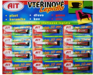 AIT vteřinové lepidlo 2g - Plato 12ks