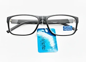 Dioptrické brýle SURGLASS DE LUXE na dálku MÍNUSOVÉ, dioptrie -3,0 černé plastové rámečky