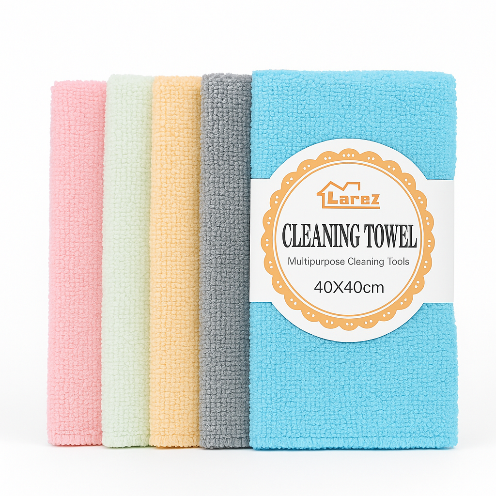 Global QQ18203 Utěrky z mikrovlákna 40x40 cm 5 ks – univerzální sada na úklid