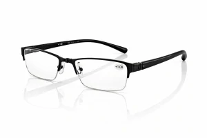 Dioptrické brýle SURGLASS DE LUXE TR-230p – černé, kovové (+1,00 dioptrie), unisex