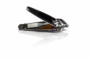 QiiM Celokovové nerezové štípačky na nehty s dekorem – 7 cm