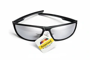 SURPASSGLASS F4704P sportovní polarizační sluneční brýle, stříbrná zrcadlová skla, UV400, Cat.3, unisex