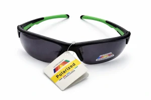 SURPASSGLASS F5308P sportovní polarizační sluneční brýle, černé, šedá skla, UV400, Cat.3, unisex