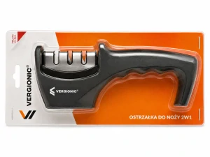 Vergionic 7921: Profesionální třífázový brousek na nože 3v1 – černý
