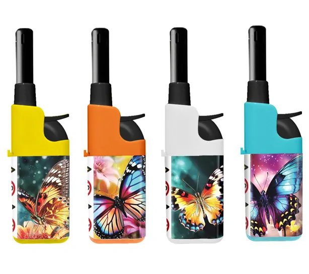 Zapalovač plynový piezo AIT mini – abstraktní motiv (mix variant)