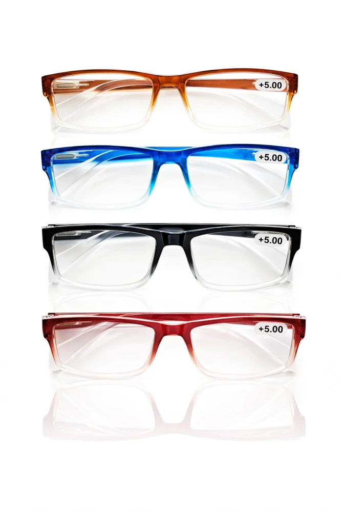 Dioptrické brýle na čtení QiiM Flexi TK-1207, plastové unisex, +5,0 dioptrie