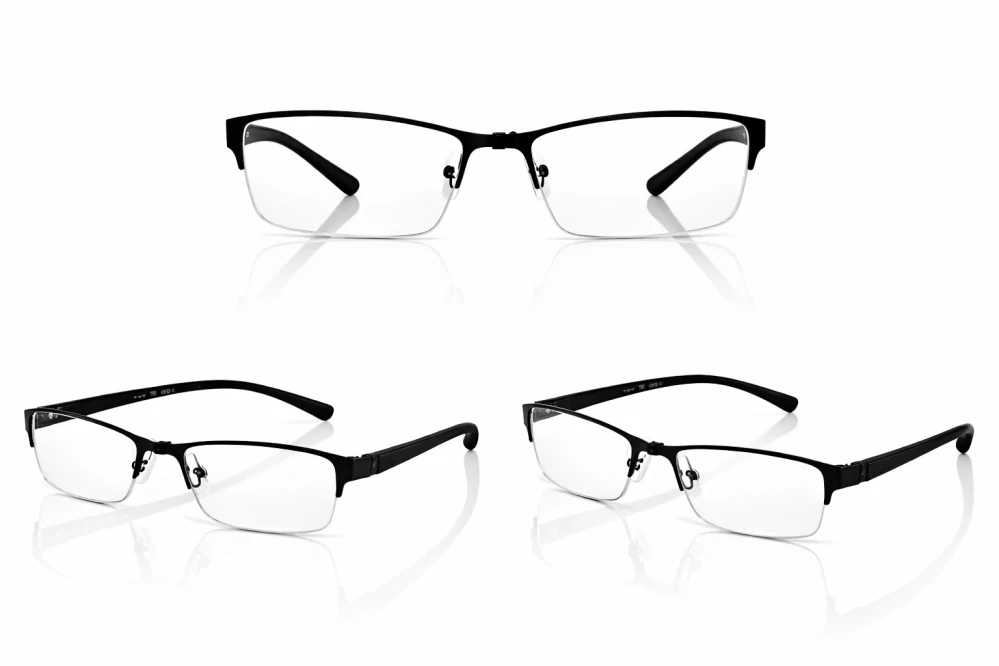 Dioptrické brýle SURGLASS DE LUXE TR-230p – černé, kovové (+2,50 dioptrie), unisex
