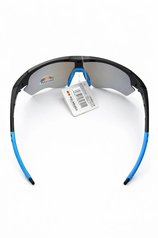 SURPASSGLASS TR2603P cyklistické polarizační sluneční brýle, černo-modré, UV400, Cat.3, unisex