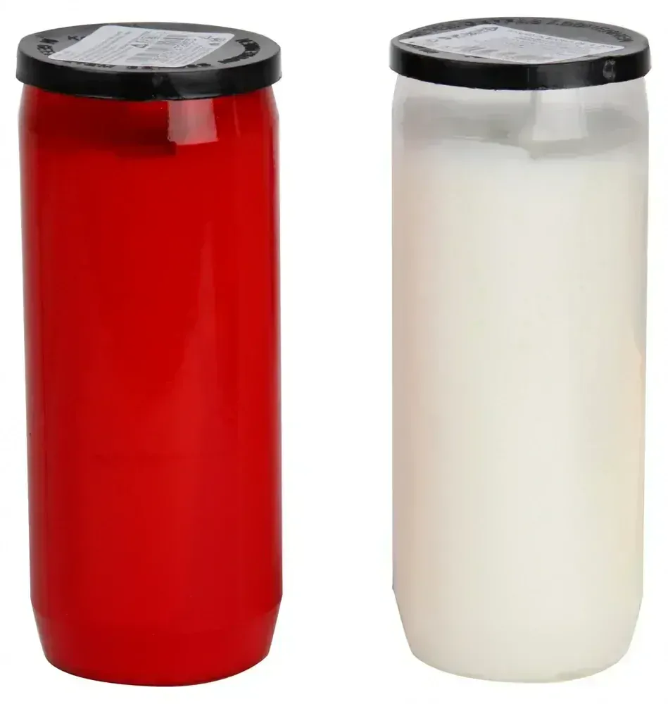 Hřbitovní olejová svíčka Admit OL4 – červená, 200 g, doba hoření až 70 h