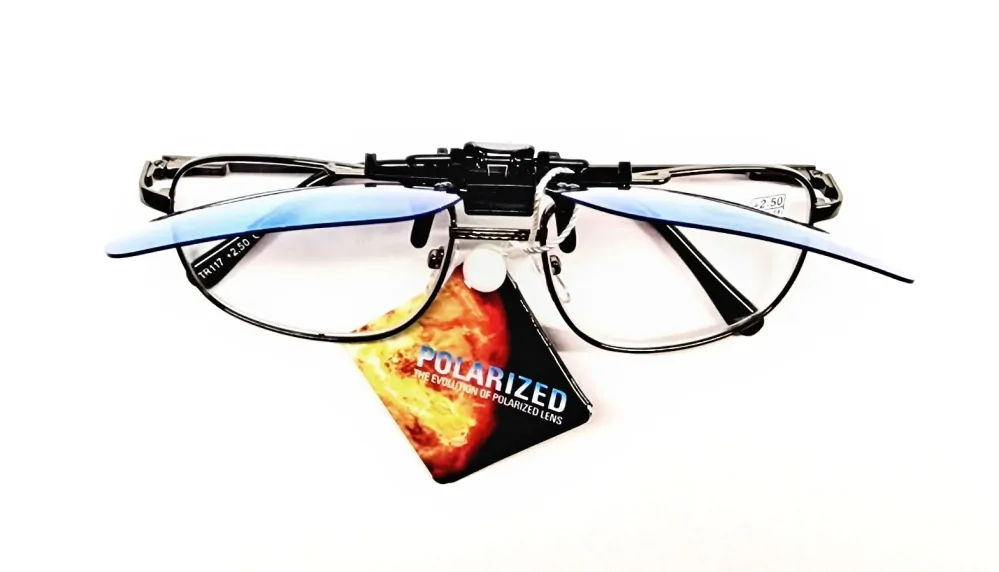 Polarizační klips Nakida T-143 GG na dioptrické brýle zelenošedý