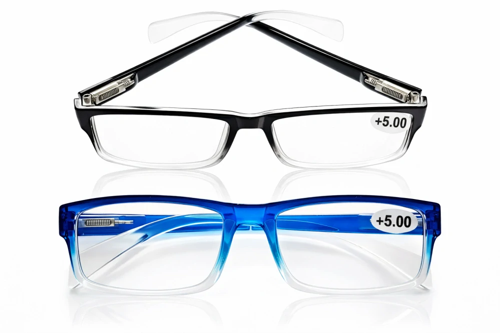 Dioptrické brýle na čtení QiiM Flexi TK-1207, plastové unisex, +5,0 dioptrie