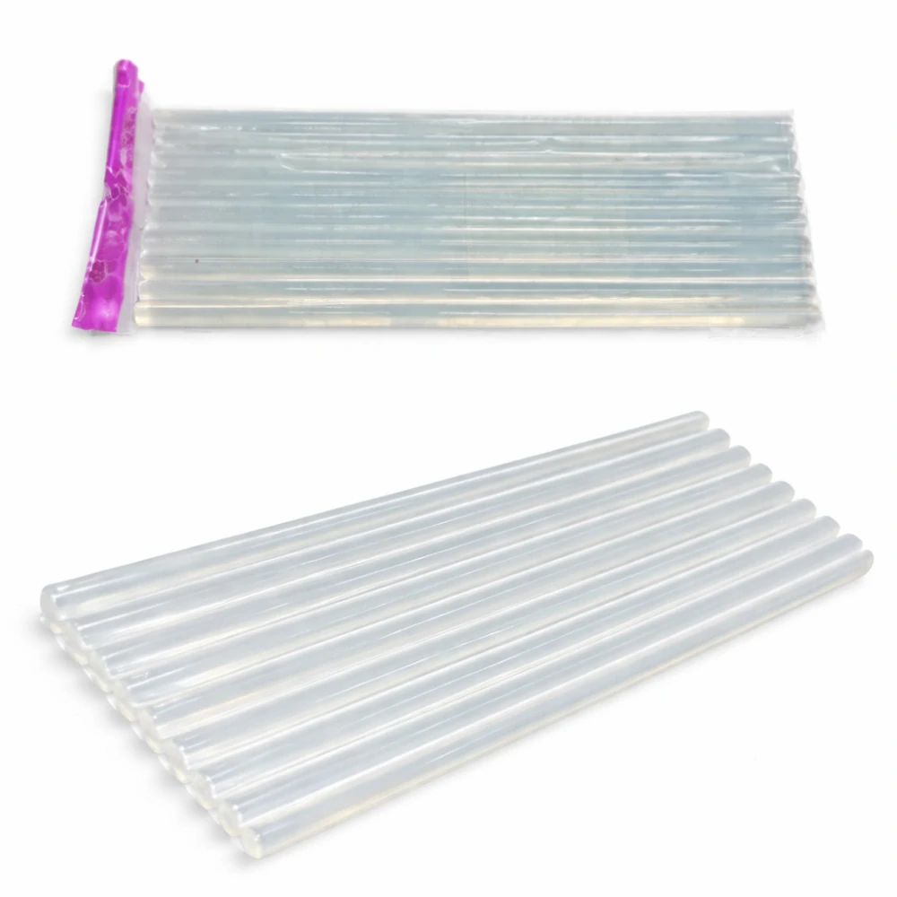 QiiM tavné lepící tyčinky do tavné pistole 7 mm 200 mm transparentní 10 ks
