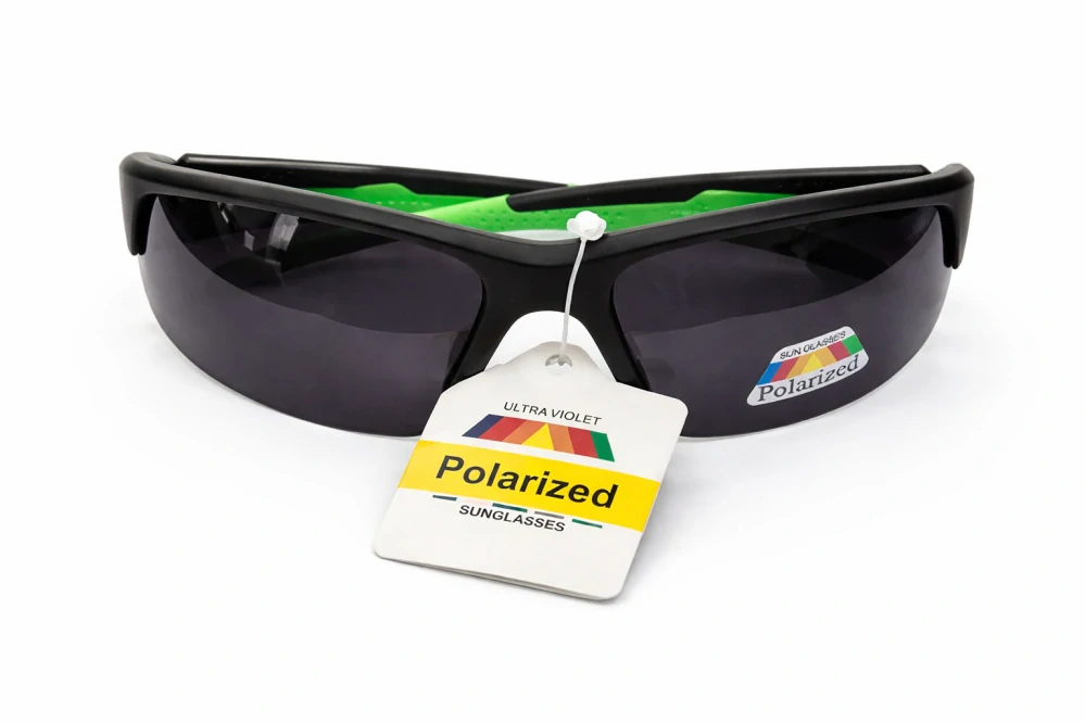 SURPASSGLASS F5308P sportovní polarizační sluneční brýle, černé, šedá skla, UV400, Cat.3, unisex