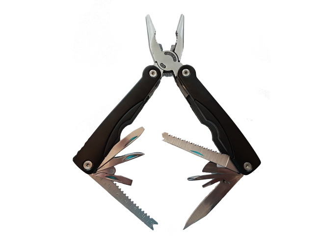 Multifunkční skládací multitool kleště QIM-HT3315, 15v1 s pouzdrem
