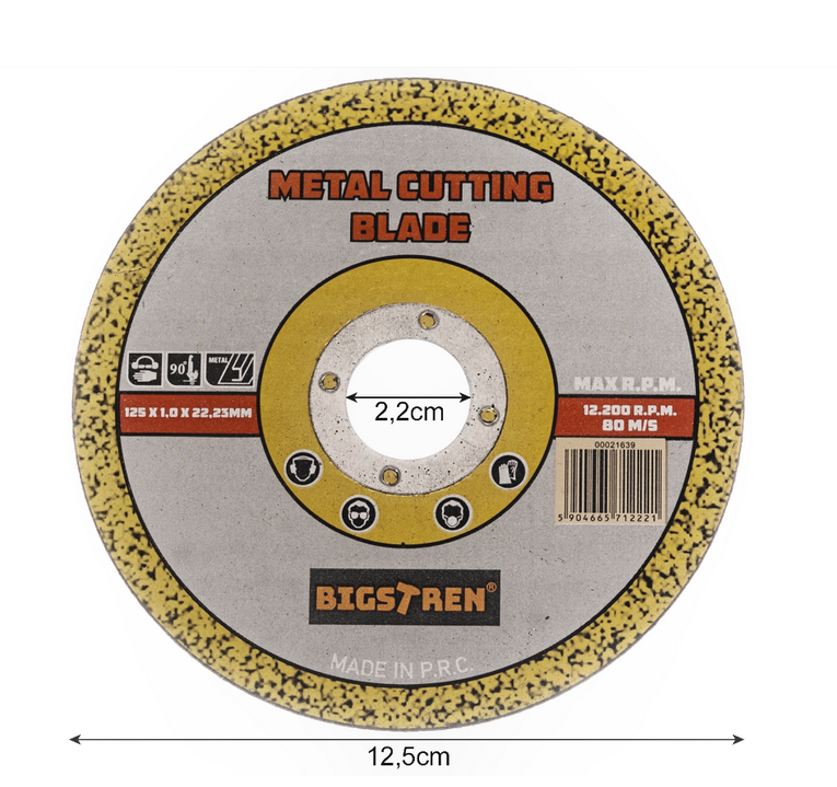 Řezný kotouč na kov Bigstren 21639 125 mm, 1ks