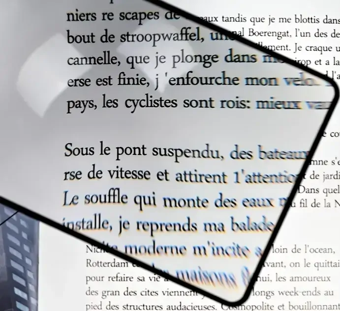 Nakida KL-1218 Stránková lupa ke čtení, 3x zvětšení, ultratenká