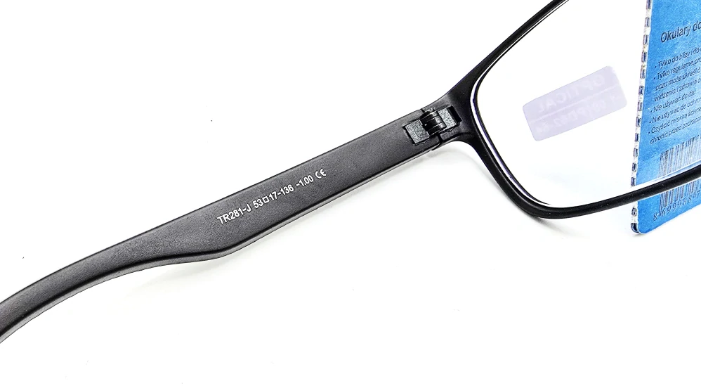 Dioptrické brýle SURGLASS DE LUXE na dálku MÍNUSOVÉ, dioptrie -4,0 černé plastové rámečky