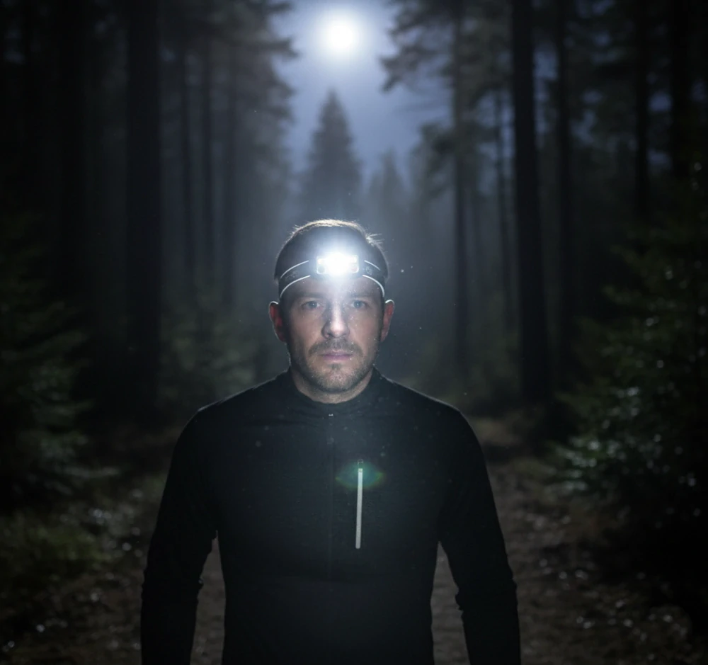 Nakida čelovka 06 Motion Sensor – dobíjecí LED čelovka s USB-C, červeným i bílým světlem, pro běh, turistiku a kempování