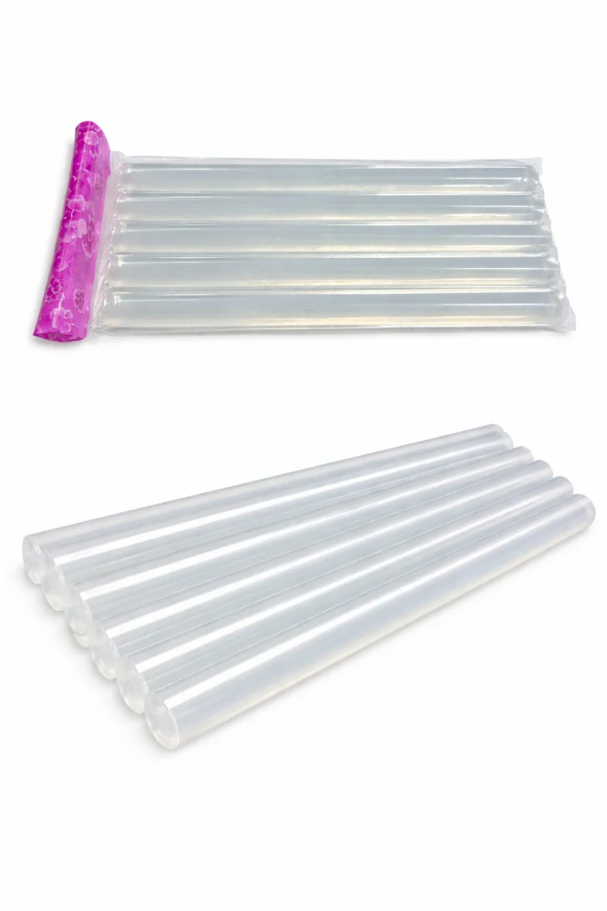 QiiM tavné lepící tyčinky do tavné pistole 11 mm 200 mm transparentní 6 ks