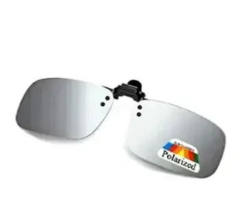 Polarizační klips Nakida T-143 na dioptrické brýle zrcadlově stříbrný, s pouzdrem