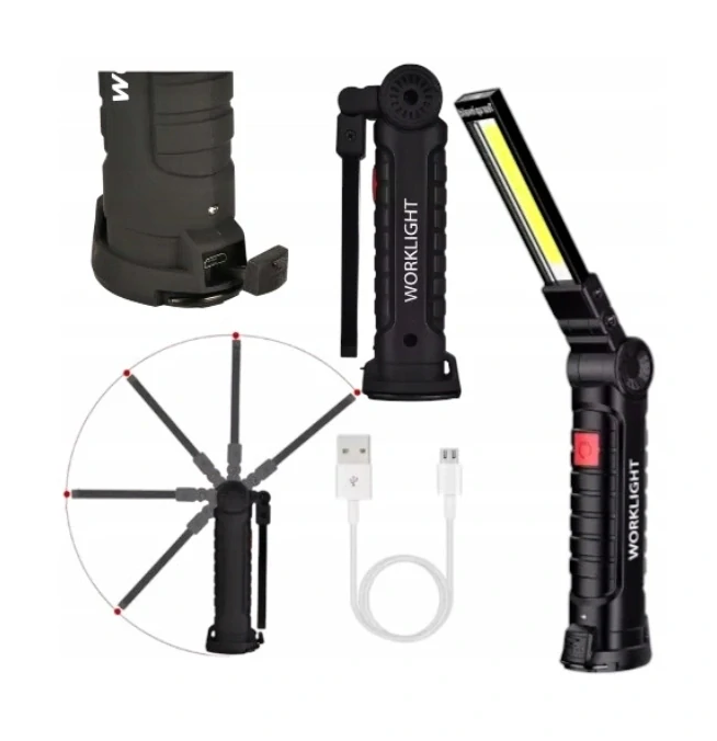 Svítilna HT 4025-5 COB led nabíjecí přes USB, XXL