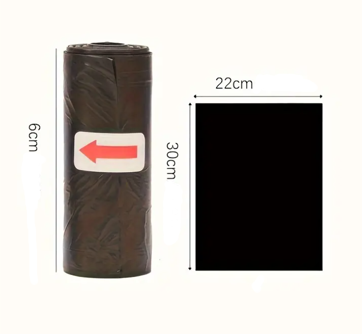 Nakida pevné sáčky na psí exkrementy 22x30 cm, role 15 ks, odtrhávací blok