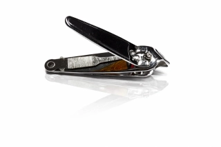 QiiM Celokovové nerezové štípačky na nehty s dekorem – 7 cm